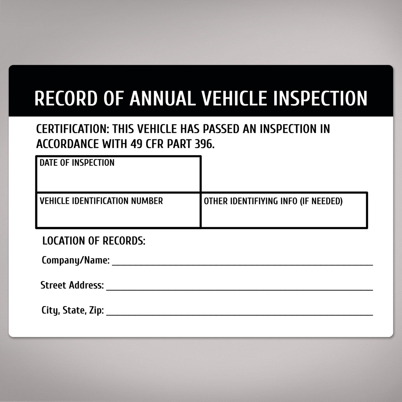 Avery Annual Vehicle Inspection Stickers, Waterproof, UV Resistant, Preprinted, Handwrite Only, 5" x 3.5", 8 Stickers